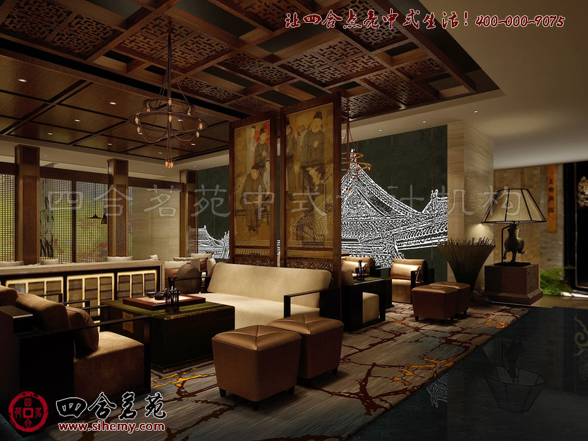 古樸內蘊的中式設計筆觸 頂級四合院裝修設計新圖