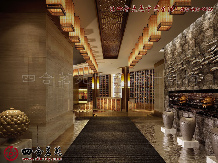 雋秀淡雅的空間裝飾 頂級四合院裝修設計效果圖