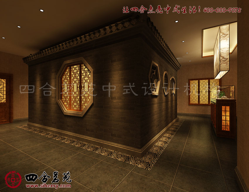 具有中式特色的室內(nèi)庭院 新中式小型茶樓裝修設(shè)計(jì)欣賞